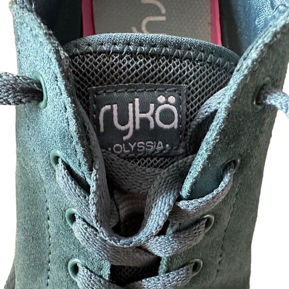 Ryka ~ Suede upper with jute accent and rolled comfort collar ~ size 7 - Picture 8 of 9